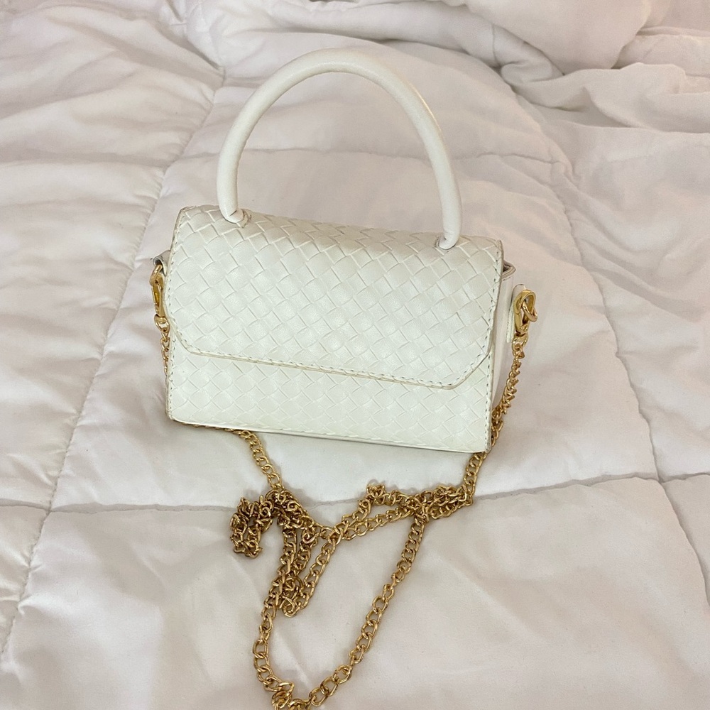 white purse